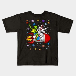 Alien Astronaut Space Adventure Kids T-Shirt